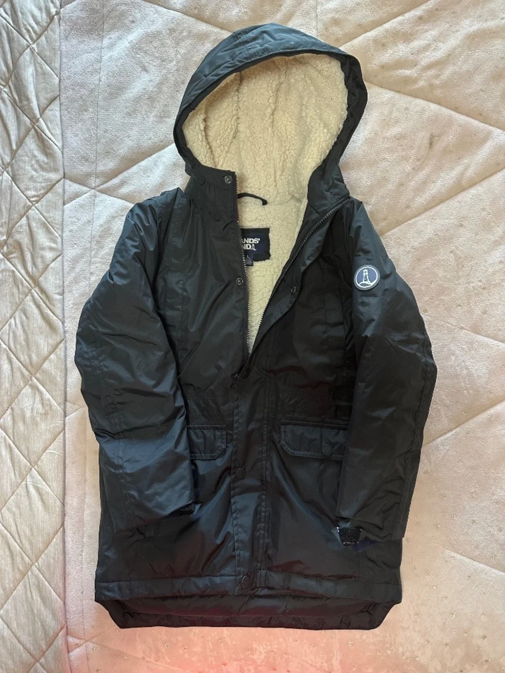 Lands’ End Kids Expedition Waterproof Down Winter Parka L 10-12